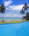 THAILAND, Phi Phi Island, hotel pool and sea view, THA2146JPL