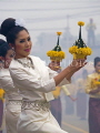 THAILAND, Ubon Ratchatani, Candle Festival dancers, THA1931JPL
