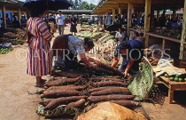 TONGA, Nukualofa, Main Market, large yams, TON182JPL