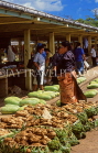 TONGA, Nukualofa, Main Market with gourds and yams for sale, TON179JPL