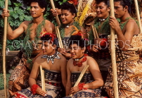 TONGA, Nukualofa, National Centre, Tongans in traditional dress, TON185JPL