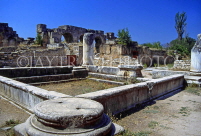 TURKEY, Aphrodisias, ruins of Thermal Baths of Hadrian, TUR615JPL