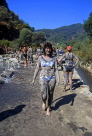 TURKEY, Dalyan, tourists having mud bath, TUR611JPL