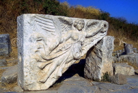 TURKEY, Ephesus, Goddess of Victory marble carving, TUR567JPL