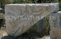 TURKEY, Ephesus, Goddess of Victory marble carving, TUR649JPL