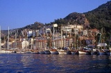TURKEY, Fethiye, town centre, waterfront and boats, TUR587JPL
