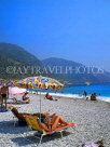TURKEY, Fethiye area, Olu Deniz, beach and sunbathers, TUR331JPLA