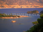 TURKEY, Fethiye area, Olu Deniz peninsula, lagoon and peninsula, TUR277JPL