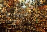 TURKEY, Istanbul, Grand Bazaar, copper and silverware shop, TUR110JPL