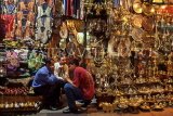 TURKEY, Istanbul, Grand Bazaar, copper and silverware shop, TUR19JPL