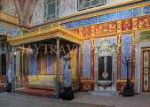TURKEY, Istanbul, Topkapi Palace, The Harem, Imperial Hall, with Sultan's throne, TUR1035PL