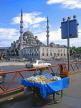 TURKEY, Istanbul, Yeni Mosque (New Mosque 16-17 cent AD), and snacks vendor