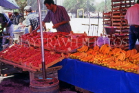 TURKEY, Kusadasi, street market, fruit stall, TUR638JPL