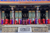Taiwan, TAIPEI, Confucius Temple, and ancient ritual ceremony being performed, TAW1089JPL