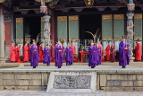Taiwan, TAIPEI, Confucius Temple, and ancient ritual ceremony being performed, TAW1090JPL