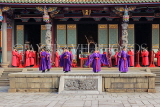 Taiwan, TAIPEI, Confucius Temple, and ancient ritual ceremony being performed, TAW1107JPL