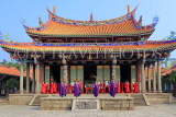 Taiwan, TAIPEI, Confucius Temple, and ancient ritual ceremony being performed, TAW1110JPL