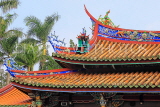 Taiwan, TAIPEI, Confucius Temple, temple buildings, roof detail, TAW1113JPL