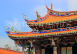 Taiwan, TAIPEI, Confucius Temple, temple buildings, roof detail, TAW1115JPL