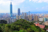 Taiwan, TAIPEI, Elephant Mountain, Taipei 101 building and city view, TAW432JPL