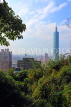 Taiwan, TAIPEI, Elephant Mountain, Taipei 101 building and city view, TAW435JPL