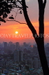 Taiwan, TAIPEI, Elephant Mountain, city view at sunset, TAW444JPL