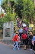 Taiwan, TAIPEI, Elephant Mountain, tourists and visitors at the start of the hiking trail, TAW427JPL