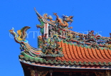 Taiwan, TAIPEI, Lungshan Temple, rooftop carvings, TAW695JPL