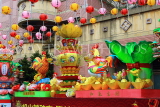 Taiwan, TAIPEI, Songshan Ciyou Temple area, cockerel sulpture decorations, TAW1024JPL