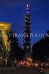 Taiwan, TAIPEI, Taipei 101 building, night view, TAW455JPL