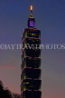 Taiwan, TAIPEI, Taipei 101 building, night view, TAW457JPL