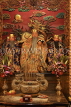 Taiwan, TAIPEI, Wunchang Temple, statues of deities in shrine, TAW479JPL