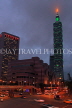 Taiwan, TAIPEI, Xinyi Road, Taipei 101 building, dusk view, TAW1273JPL