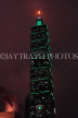 Taiwan, TAIPEI, Xinyi Road, Taipei 101 building, night view, TAW1281JPL