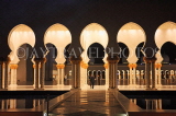 UAE, ABU DHABI, Sheik Zayed Mosque, night view, UAE670JPL