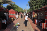 UAE, ABU DHABI, market stalls along street, UAE700JPL