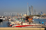 UAE, ABU DHABI, skyline and marina, UAE678JPL