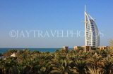 UAE, DUBAI, Burj al Arab Hotel, coast and palm trees, UAE324JPL