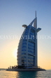UAE, DUBAI, Burj al Arab Hotel, dusk sunset view, UAE312JPL
