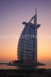 UAE, DUBAI, Burj al Arab Hotel, dusk sunset view, UAE322JPL