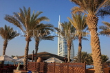 UAE, DUBAI, Burj al Arab Hotel and palm trees, UAE401JPL