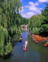 UK, Cambridgeshire, CAMBRIDGE, punting in The Backs, River Cam, UK5645JPL