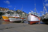 UK, Cornwall, NEWQUAY, fishing boats in harbour, UK4973JPL