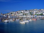 UK, Devon, BRIXHAM, town centre, fishing harbour and boats, DEV388JPL