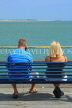 UK, Essex, Southend-On-Sea, Southend Pier, couple on bench, UK6869JPL