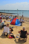 UK, Essex, Southend-On-Sea, Three Shells Beach, holidaymakers, UK6807JPL