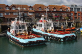 UK, Hampshire, PORTSMOUTH, harbour and tug boats, UK6553JPL