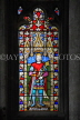 UK, Hampshire, WINCHESTER, Winchester Cathedral, King Alfred, stained glass window, UK8042JPL