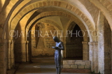 UK, Hampshire, WINCHESTER, Winchester Cathedral, crypt, A Gormley's 'Sound II' statue, UK8024JPL