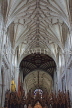 UK, Hampshire, WINCHESTER, Winchester Cathedral, elaborate nave ceiling, UK8039JPL